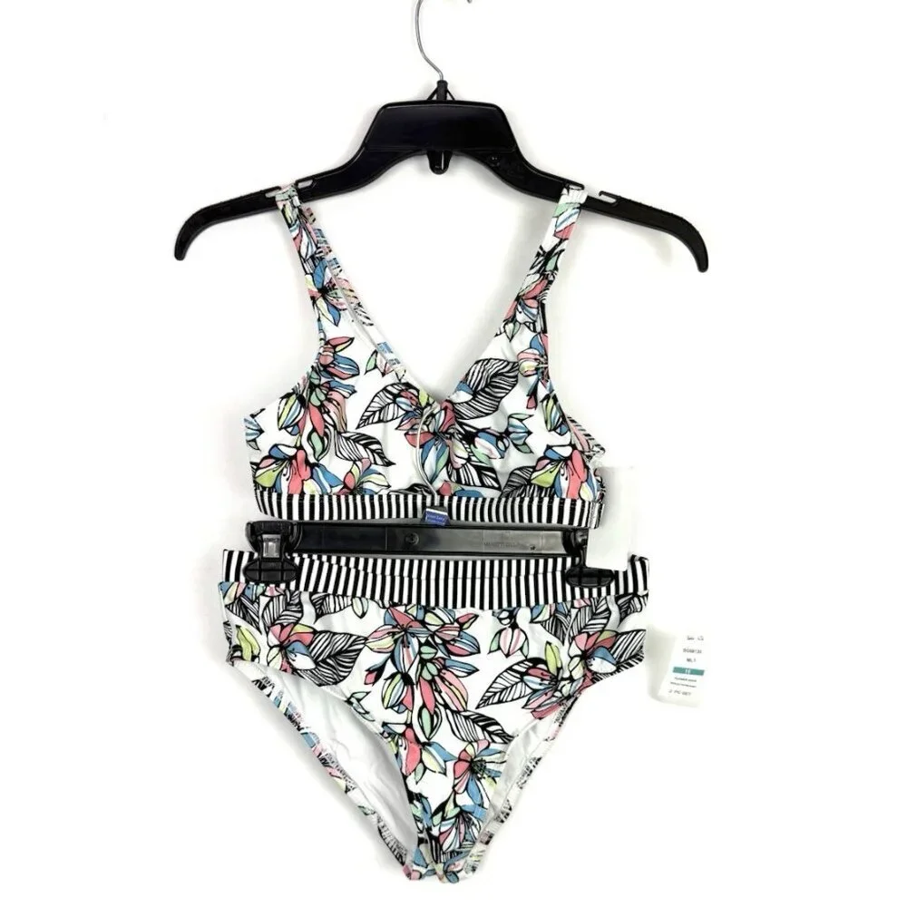Splendid Girl’s Floral Two Piece Bikini Set Size 16
